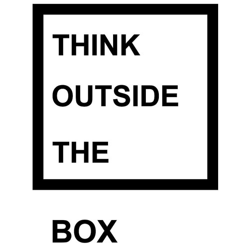 Adesivo de parede Adesivo de Parede Outside the box
