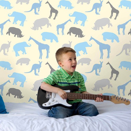 Adesivo de parede Papel de Parede Animais Minimalistas Boy