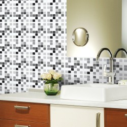 Adesivo para Azulejo Pastilhas Grey