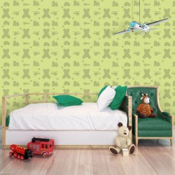 Papel de Parede Brinquedos Verdes