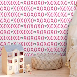 Papel de Parede Xoxo Pink
