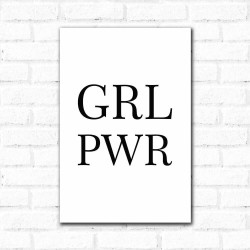 Placa Decorativa Girl Power